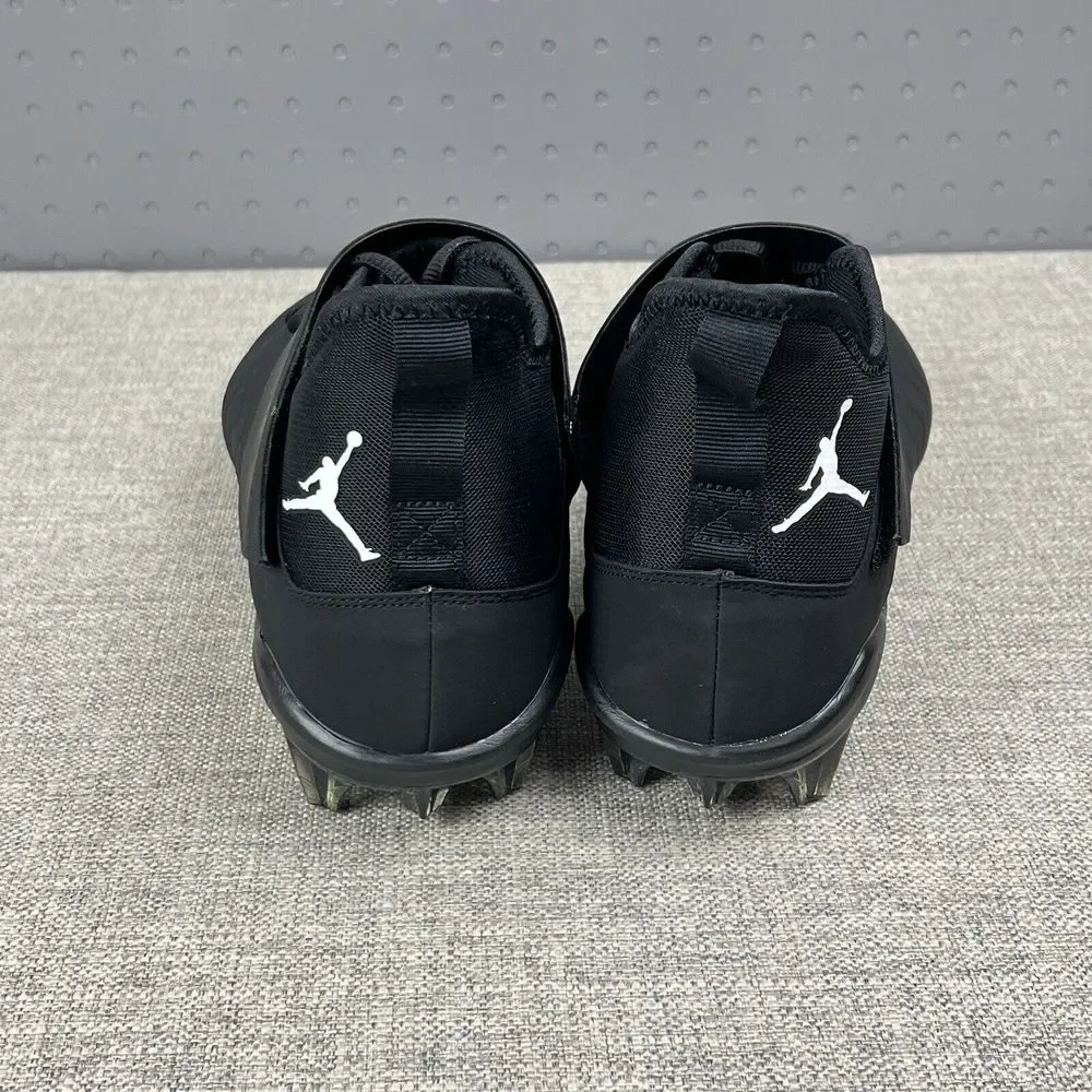 Nike Jordan Alpha Menace Pro 2 Mid Football Cleats Black CV1676-003 Men's Sz 13